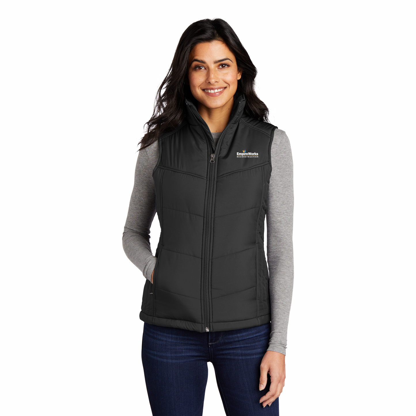 Women's Office Staff Business Casual Puffy Vest L709
