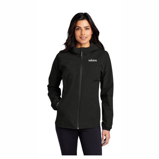 Women's Office Staff Lightweight Waterproof/Wind Resistant Jacket Full Color Logo L407