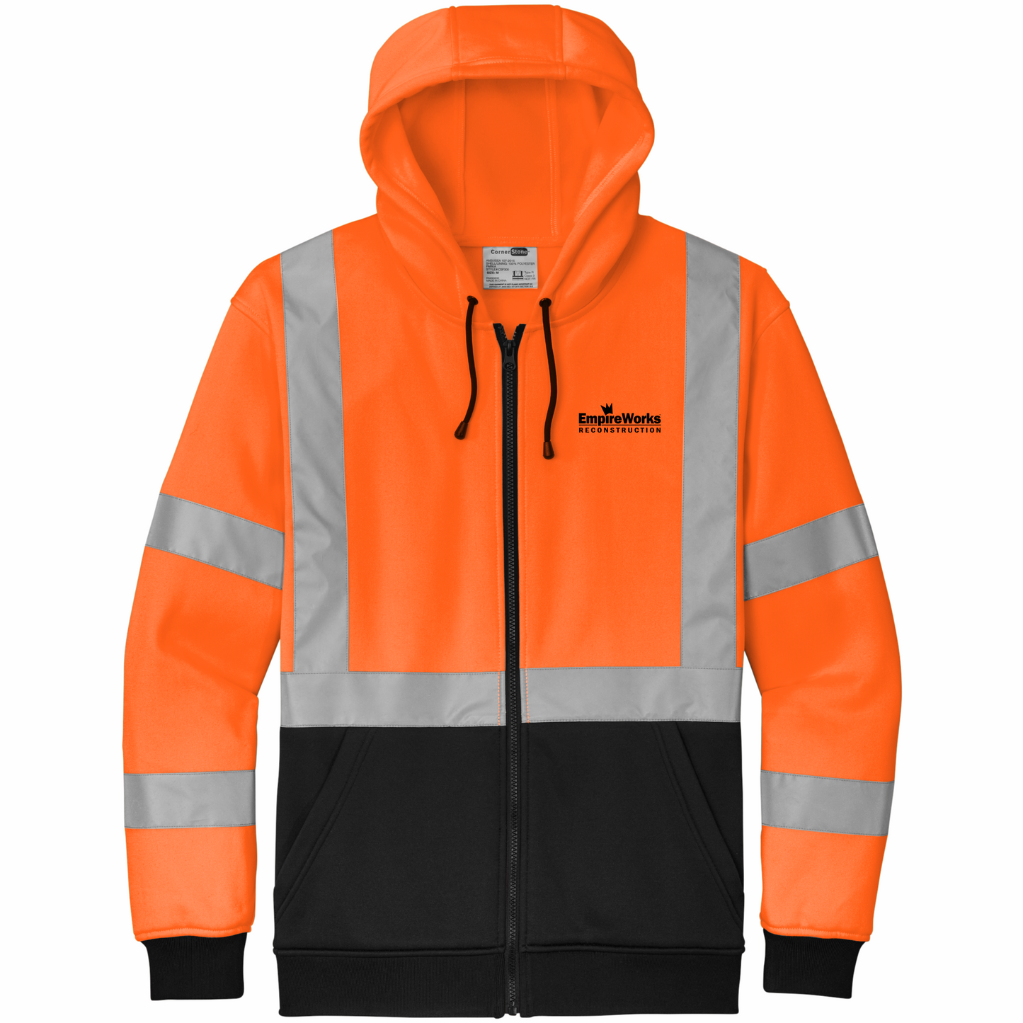 Field Employee Full Zip-Up Safety Hoodie CSF300 (Discounts for quantities over 25)