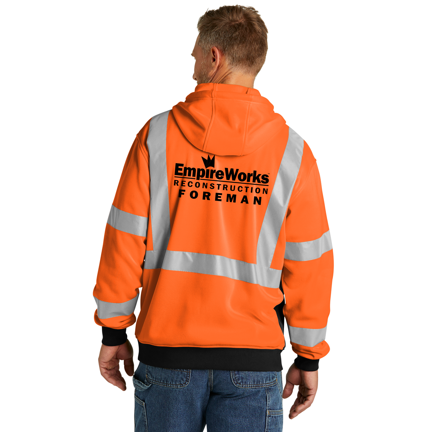 Foreman Full Zip-Up Safety Hoodie CSF300 (Discounts on quantities over 25)