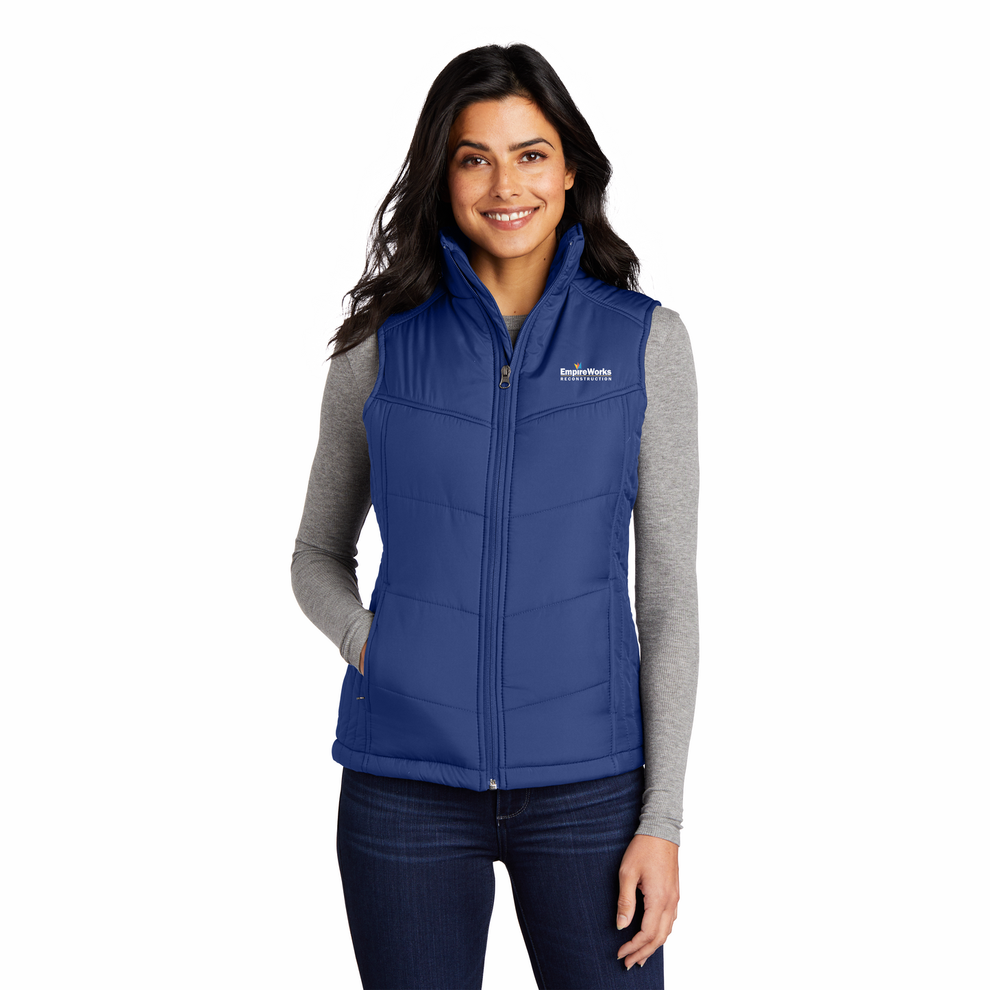 Women's Office Staff Business Casual Puffy Vest L709