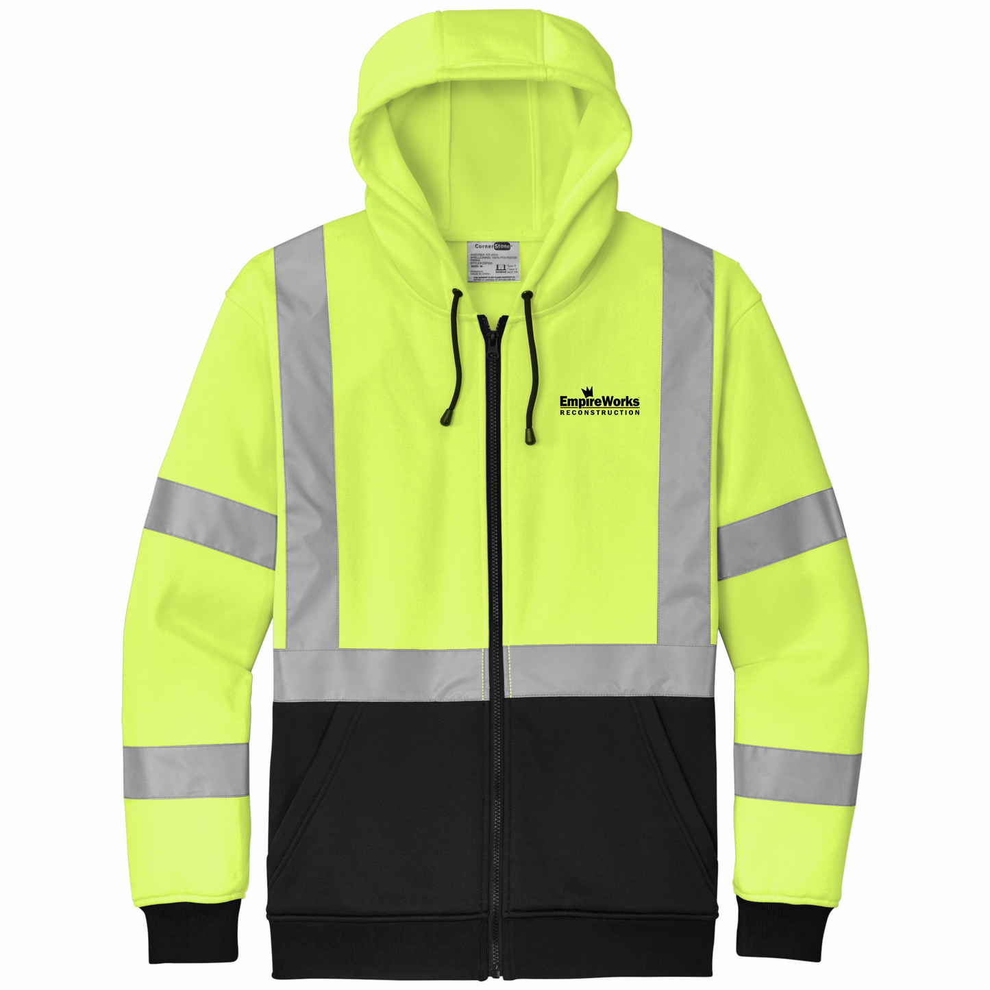 Field Employee Full Zip-Up Safety Hoodie CSF300 (Discounts for quantities over 25)