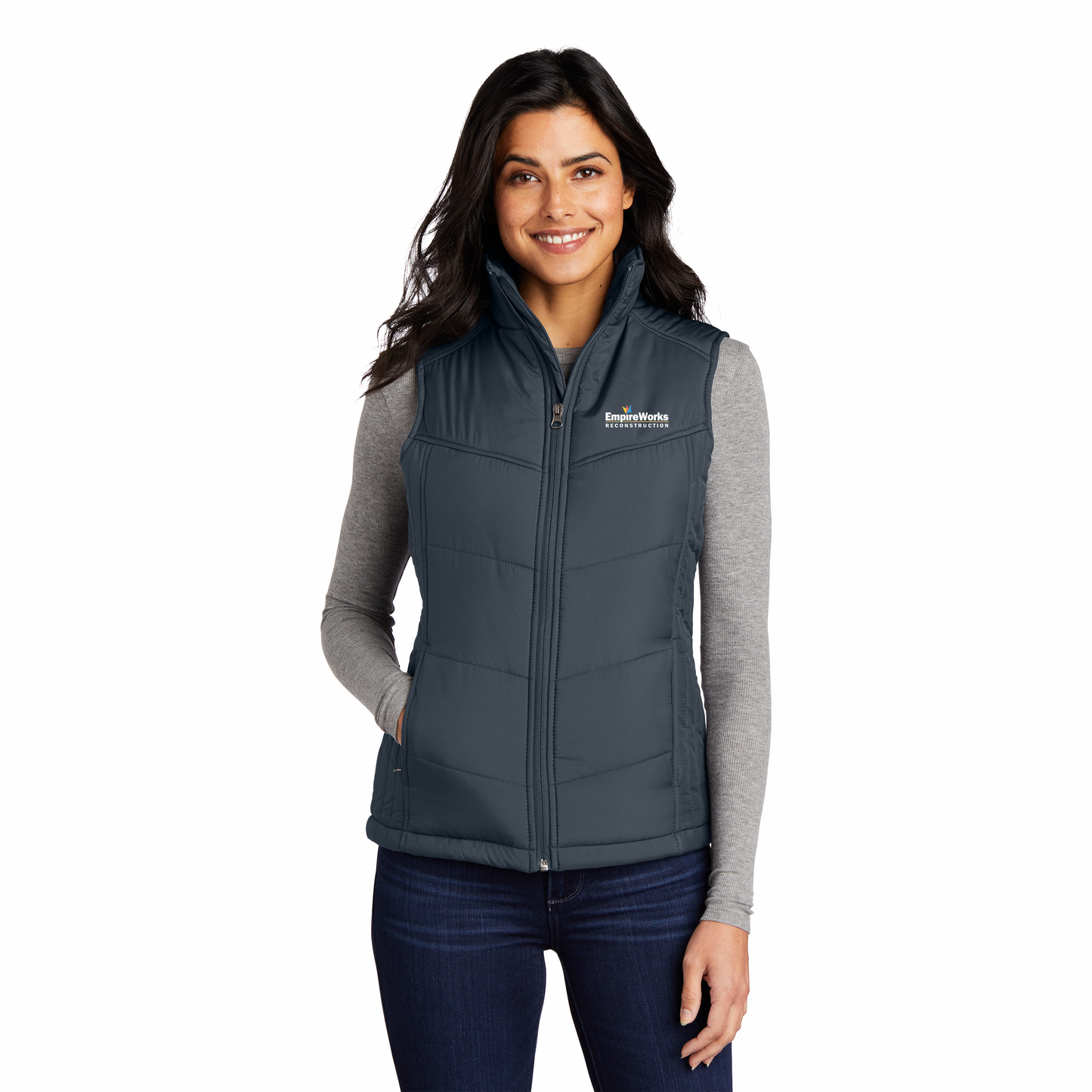 Women's Office Staff Business Casual Puffy Vest L709