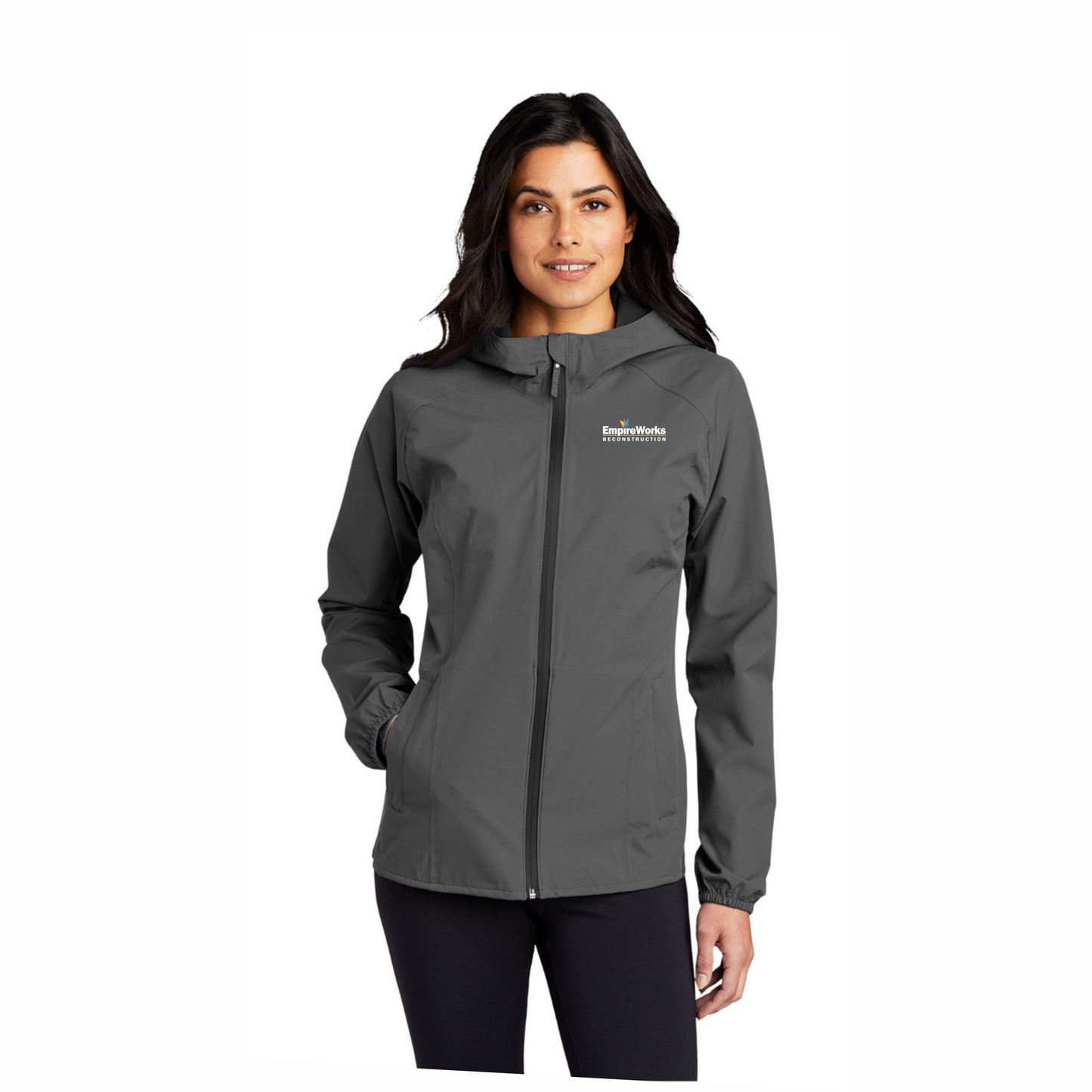 Women's Office Staff Lightweight Waterproof/Wind Resistant Jacket Full Color Logo L407