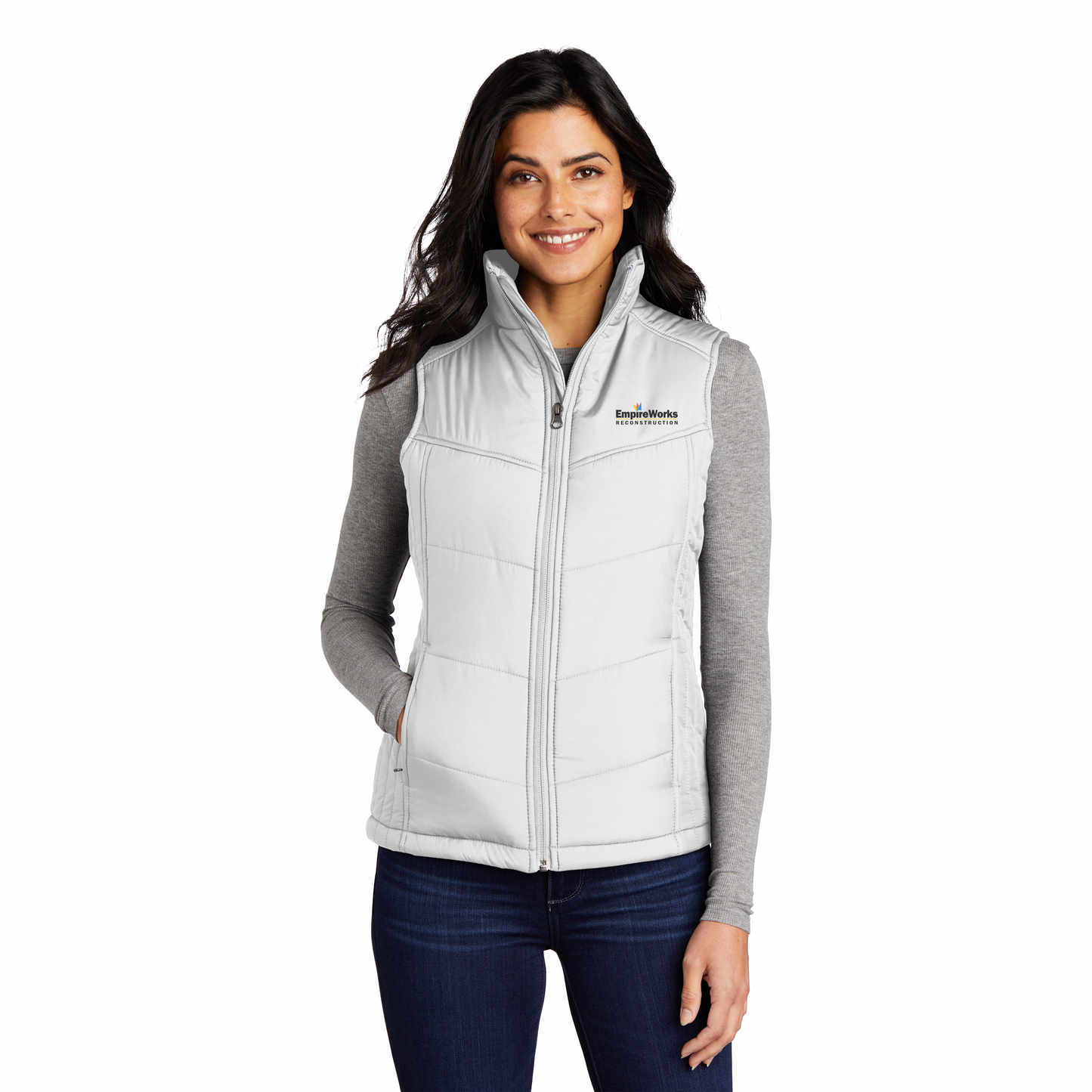 Women's Office Staff Business Casual Puffy Vest L709