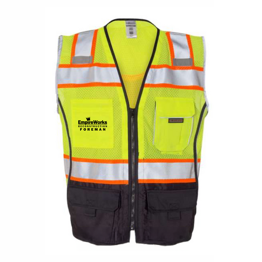 Kishigo Premium Class 2 FOREMAN Safety Vest 1515-1516 (Discounts for quantities over 25)