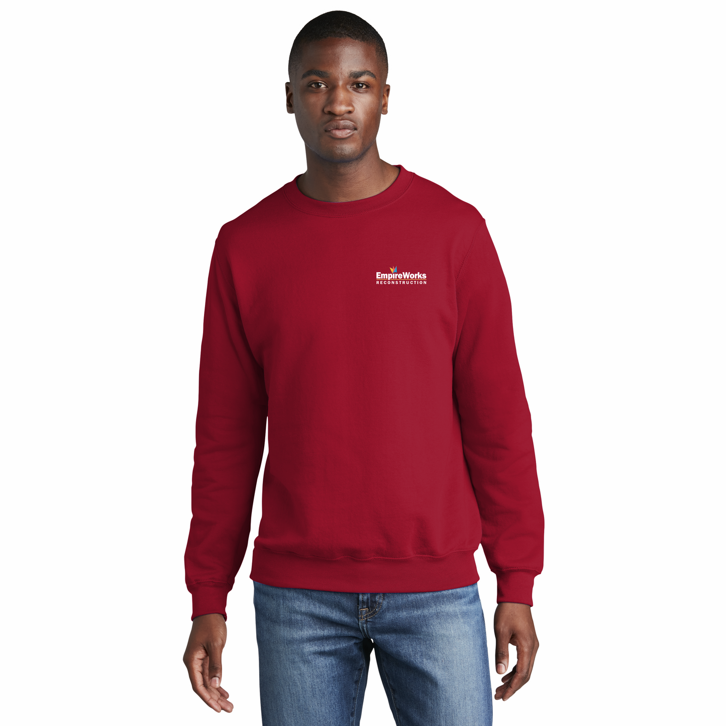 Office Staff Unisex Crewneck Sweatshirt With Full Color Logo PC78