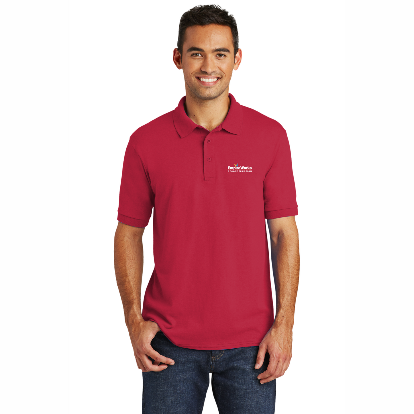 Office Staff Men's 50/50 Blend Polo KP55