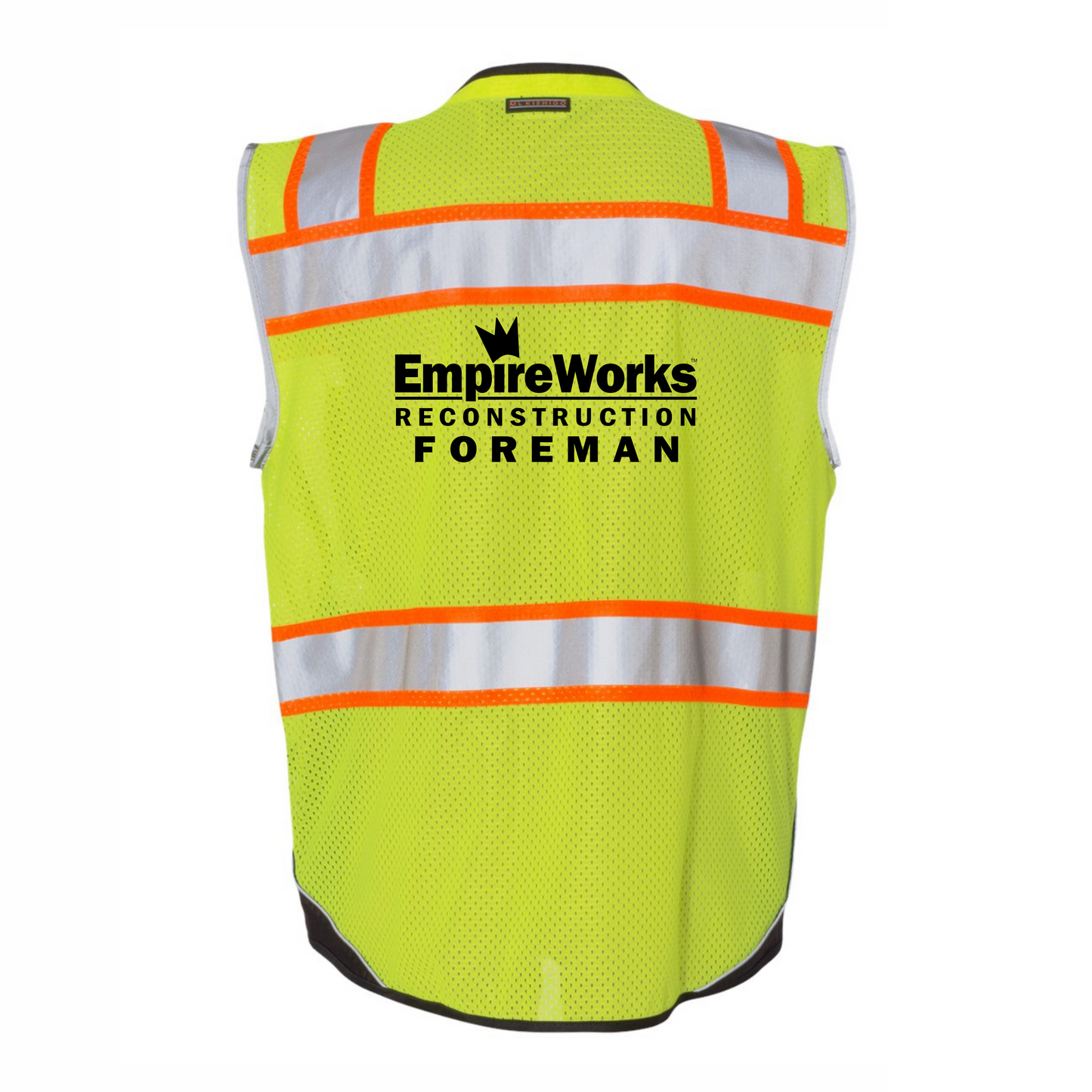 Kishigo Premium Class 2 FOREMAN Safety Vest 1515-1516 (Discounts for quantities over 25)